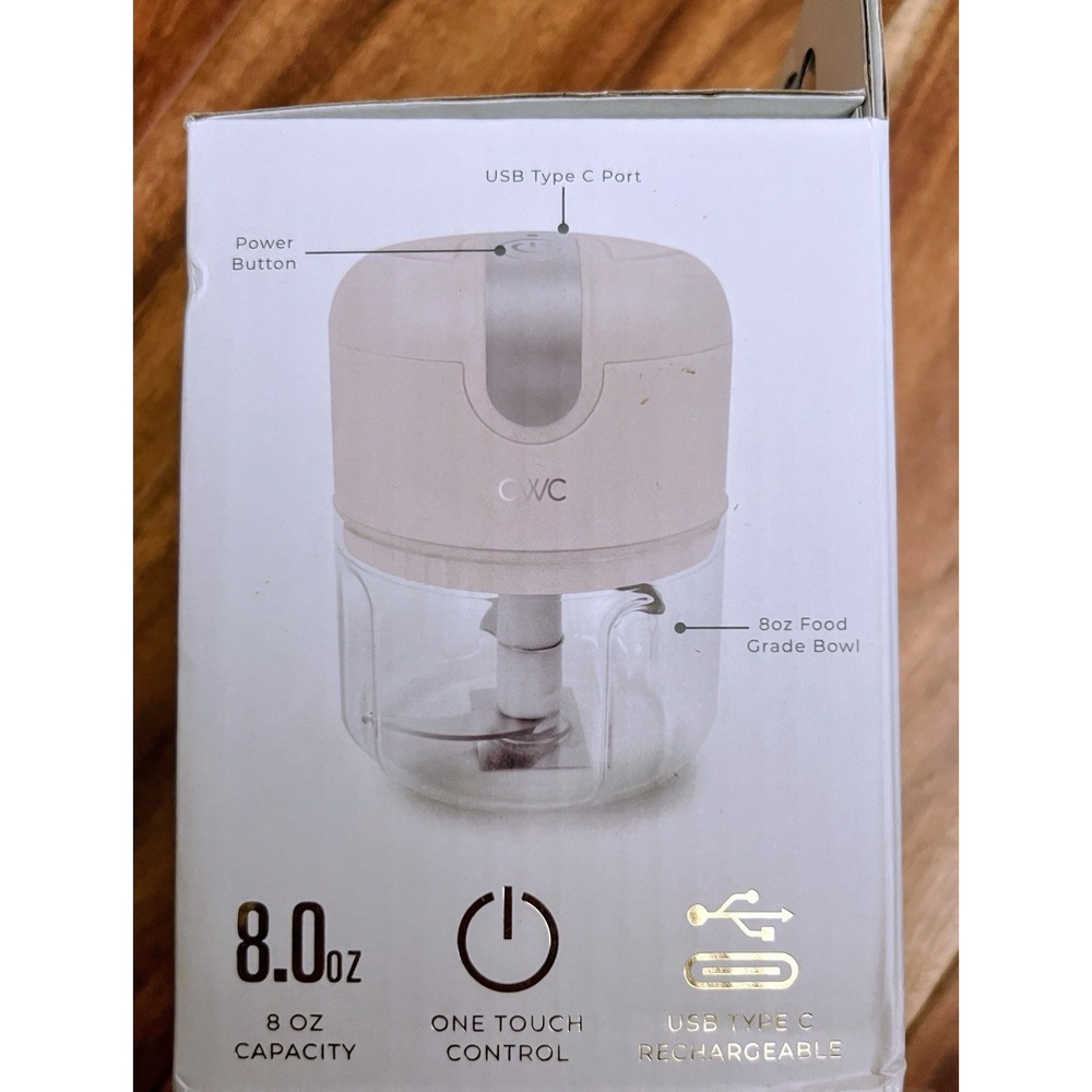 CWC Mini Food Processor Food Chopper -Rechargeable , Wireless, Creme‎ - Picture 2 of 5